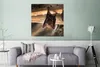 MuchoWow® Poster Baby - Fledermaus - Holz 75x75 cm - Wand Produktbild-Vorschau 5