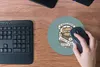 MuchoWow® Mauspad Mousepad Boot - Segel - Vintage 20x20 cm Produktbild-Vorschau 4