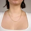 Goldkette Schlangenkette Länge 50cm - Breite 1,4mm - 333-8 Produktbild-Vorschau 2