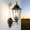 Rustikale Außenlampe mit Bewegungsmelder Schwarz Kupfer E27 Produktbild-Vorschau 1