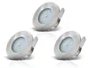 3x LED zapustené bodové ultraploché kúpeľňové stropné Náhľad obrázku produktu 1