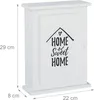 Relaxdays Schlüsselkasten Holz, Home Sweet Home-Aufdruck, Produktbild-Vorschau 4