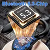 Close-up of a Bluetooth chip and circuit board with glowing light effects. Produktbild-Vorschau
