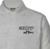 Huuraa Herren Polo Shirt Mensch mit Herz 3XL Sport Grey Bio Produktbild-Vorschau 2