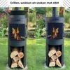 ASH® - Cosy - Cheminée de jardin avec barbecue Voir les images du produit 2