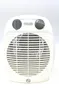 A white electric heater with gray controls against a white background. Produktbild-Vorschau