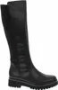 Remonte Damen Langschaftstiefel schwarz mit Stretcheinsatz Produktbild-Vorschau 1