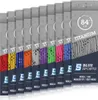 A row of colorful hockey skate laces packaged in individual boxes. Produktbild-Vorschau
