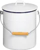 KARL KRÜGER Odpadkový koš s víkem 5l bílý smaltovaný Náhled obrázku produktu 1
