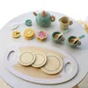 Holz Tee-Set für Kinder mit Tablett – Kaffeeservice Produktbild-Vorschau 2
