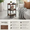 Table d’appoint COLCHESTER 40x61cm - Bois foncé industriel, Voir les images du produit 2