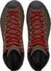 Lifestyle-Schuhe für Damen; Guida City GTX von Scarpa; braun mit roten Schnürsenkeln. Produktbild-Vorschau