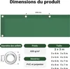 Wiltec Bâche de camion 2 x 3m Vert foncé 650 g/m² Polyester Voir les images du produit 3