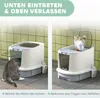 Katzenklo mit Deckel Obenliegender Eingang Schaufel Produktbild-Vorschau 6