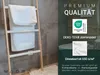 2er Set Badetücher, 100% Baumwolle, 100x150 cm, weiß, extra Produktbild-Vorschau 3