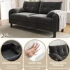 A collage showing a sofa and close-ups of its features. Produktbild-Vorschau