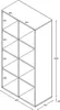 Armoire à compartiments Vakkie 8 compartiments ouverts Voir les images du produit 4