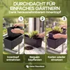 CASARIA® Blumenkasten 2er Set 11 Liter Montagehalterung Produktbild-Vorschau 5