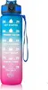Wasserflasche mit Messbecher und Strohhalm 1l ombre blau Produktbild-Vorschau 6