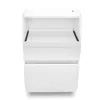 A white cabinet with two drawers and an open shelf. Produktbild-Vorschau