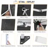 A collage of close-up images showcasing the features and details of a pop-up canopy tent. Voir les images du produit