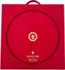 A red box with a circular indentation and gold branding. Produktbild-Vorschau