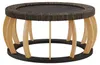 Rattan-Runder Couchtisch 90 cm – Vintage-Design in Produktbild-Vorschau 2