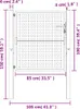 Gartentor Anthrazit 100x100 cm Stahl Produktbild-Vorschau 6