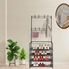 Industriële garderobekast met schoenenrek, modern design Productafbeelding-voorbeeld 1