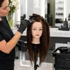 Tête à coiffer professionnelle Ela cheveux naturels 55 cm Voir les images du produit 2