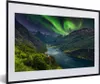 MuchoWow® MuchoWow® Gerahmtes Poster Nordlichter - Berg - Produktbild-Vorschau 1