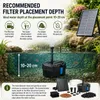 Solarny filtr do oczka wodnego FA101, 300 l/h, 8 W, 10 dysz Podgląd zdjęcia produktu 10