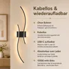 LED Wandleuchte Modern Innen Wandlampe Dimmbar 3000K-6000K Produktbild-Vorschau 3
