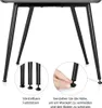Close-up of the legs of a chair or table, showing adjustable feet. Produktbild-Vorschau