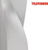 A close-up abstract view of a silver outdoor wall lamp with the Telefunken logo in the top right corner. Produktbild-Vorschau