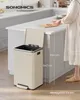Mülleimer 50 L, 15 Müllsäcke, Stahl, herausnehmbarer Produktbild-Vorschau 8