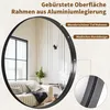 Koonmi  Spiegel Rund 120 cm, Schwarz Tiefer Rahmen Runder Productafbeelding-voorbeeld 3