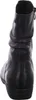 A black leather boot is shown from the back against a white background. Anteprima dell’immagine prodotto