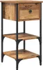 vidaXL Nachttisch mit Schubladen Braun 33,5 x 36 x 70 cm Produktbild-Vorschau 2