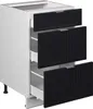 Küchenunterschrank Vicco Fame-Line Schwarz gestreift 50 cm Produktbild-Vorschau 5
