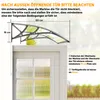 Outsunny Pultvordach Vordach für Haustür 110x60x18cm mit UV Produktbild-Vorschau 7