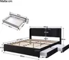 Merax Polsterbett 180x200cm Doppelbett mit Lattenrost und 2 Produktbild-Vorschau 7