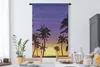 MuchoWow® Wandteppich Wandbehang Sonne - Palme - Meer Produktbild-Vorschau 3
