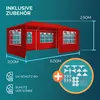 CASARIA® Pavillon 3x6m UV-Schutz 18m² Dachösen Produktbild-Vorschau 5