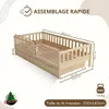 Crazy Pine Lit d'enfant avec tiroir 200x140cm - Lit de sol Voir les images du produit 3