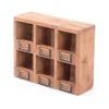 WANDREGAL "LIMA" | Mahagoni Holz, 6 Fächer | Holzregal Produktbild-Vorschau 3