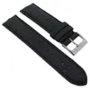 Herzog Echt Strauß Uhrenarmband schwarz Leder Ton in Ton Produktbild-Vorschau 2