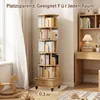 Bücherregal 360° drehbar mit Schublade und Universalrollen, Produktbild-Vorschau 5