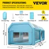 VEVOR Aufblasbare Sprühkabine Zelt 6x3x2,5m Aufblasbare Produktbild-Vorschau 7