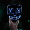 LED Grusel Maske Halloween Leuchtmaske Purge Style für Produktbild-Vorschau 2